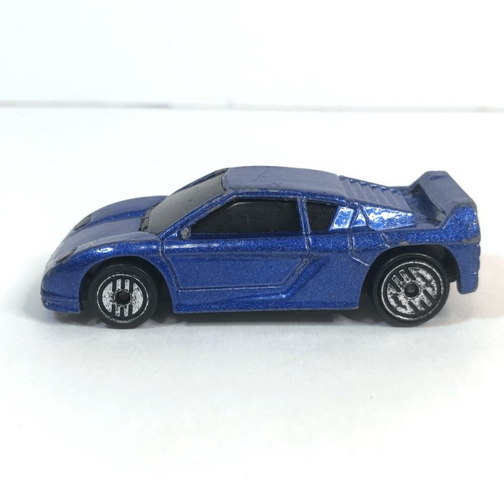Hot Wheels Zender Fact 4 Blue Metallic 1990 Mattel Diecast Car Malaysia Vintage